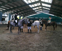 region5show riders in warmup ring